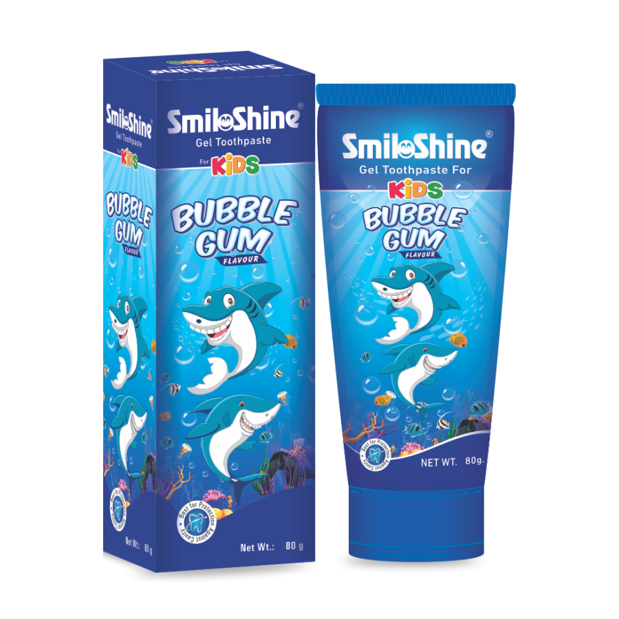 SMILOSHINE® GEL TOOTHPASTE BUBBLE GUM FLAVOR SmiloShine