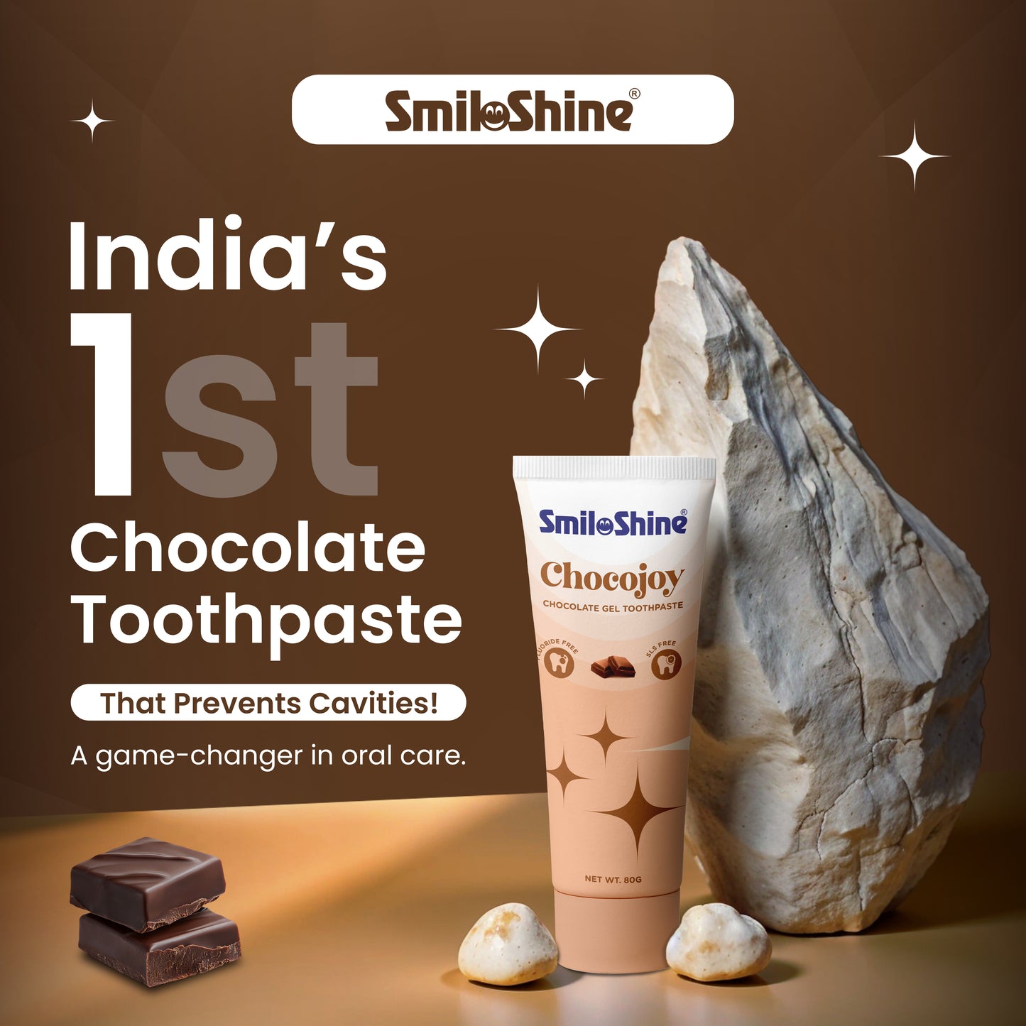 SmiloShine Chocojoy  Gel Toothpaste - Chocolate Flavour