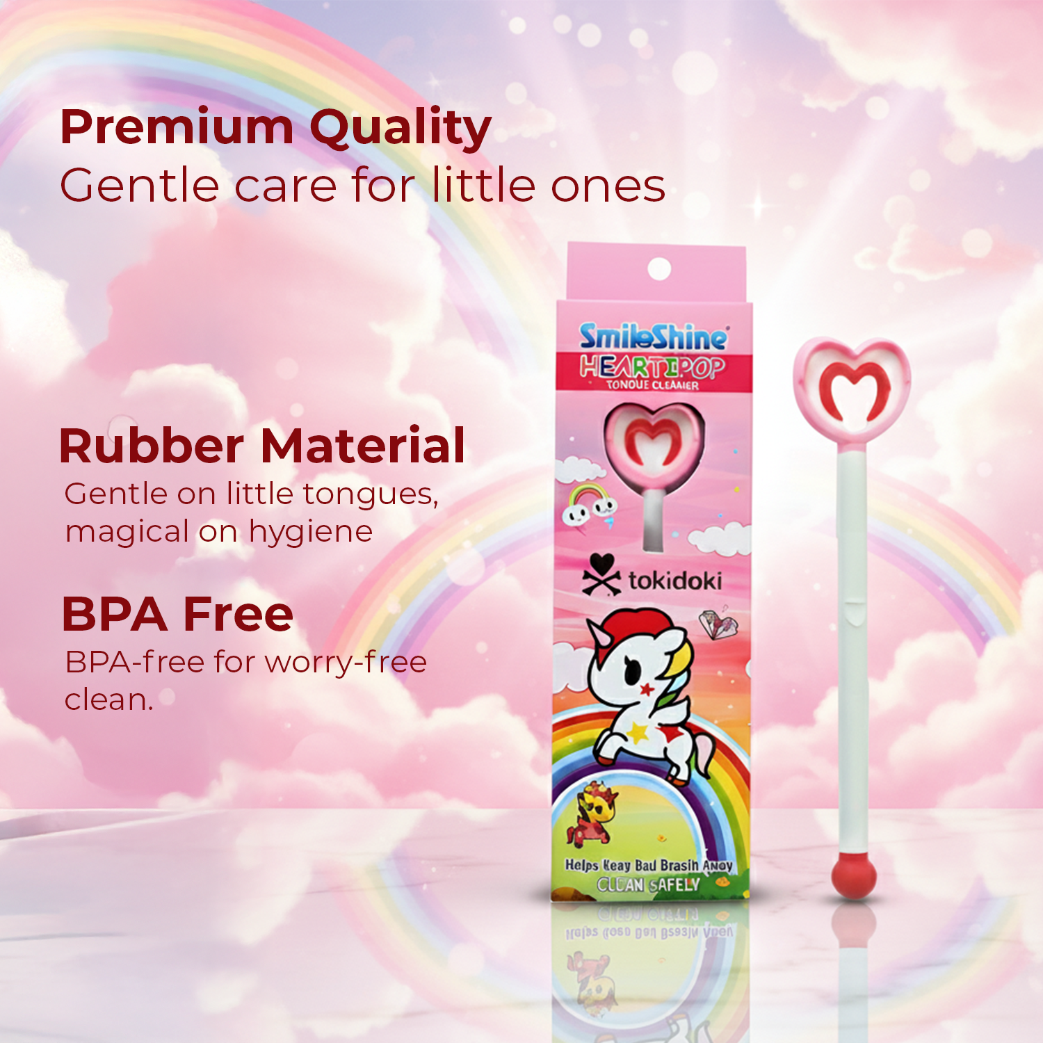 SmiloShine Berry and Bubble kids toothpastes glowing in the dark to make nighttime brushing fun and exciting.