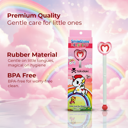 SmiloShine Berry and Bubble kids toothpastes glowing in the dark to make nighttime brushing fun and exciting.